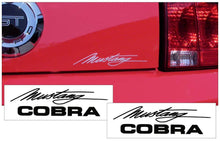 Load image into Gallery viewer, Mustang Cobra Script Decal Set - 2.25" x 8"