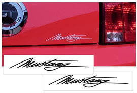 Juego de calcomanías Mustang Script - 1,25