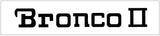 Ford Bronco II Windshield Decal - 3.5