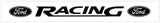 Ford Racing Windshield Decal with Ford Ovals - 4.25