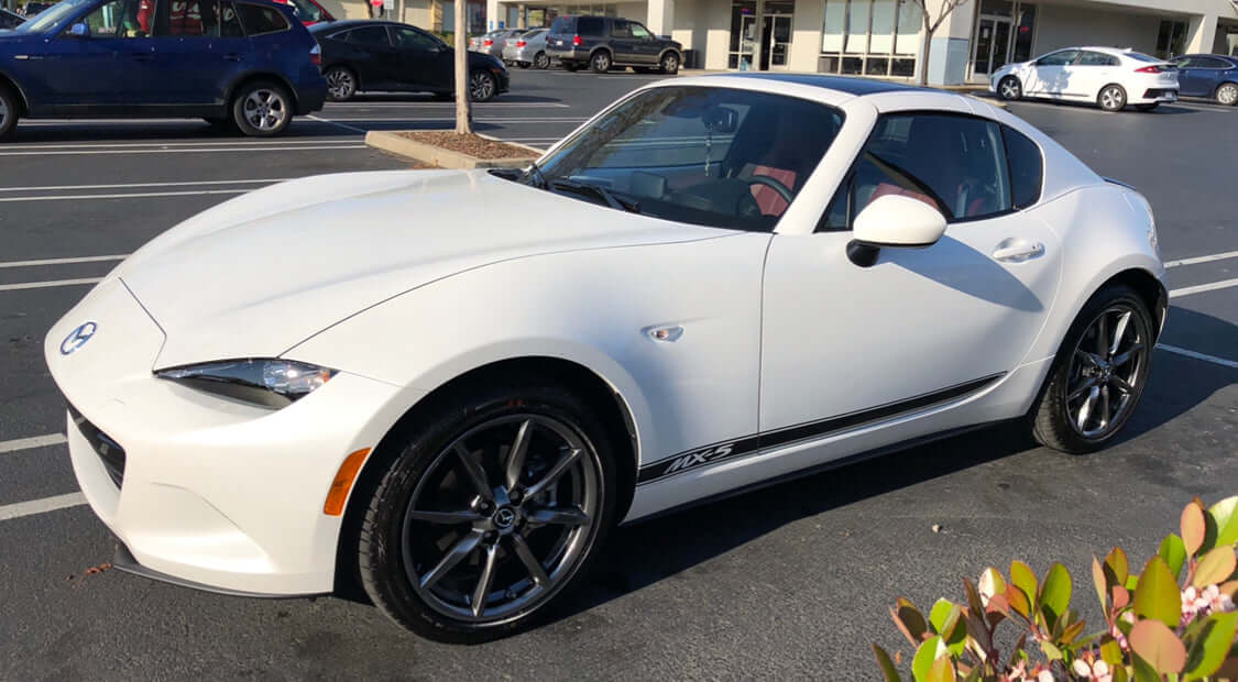 Mazda Miata MX-5 ND Door Triple Stripe Decal Graphic
