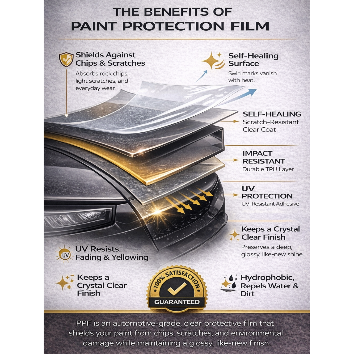 Alfa Romeo 4C (2015–2018) Front Paint Protection Film Kit | Pre-Cut PPF