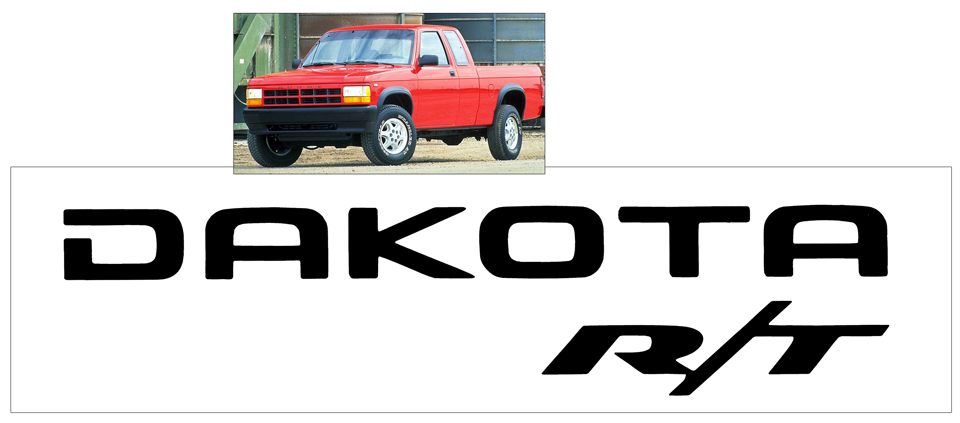 2002-03 Dodge Dakota - DAKOTA  R/T - Tailgate Decal