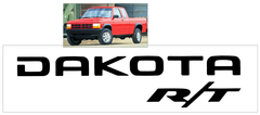 2002-03 Dodge Dakota - DAKOTA  R/T - Tailgate Decal