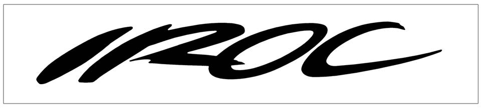 1991 Dodge IROC Daytona Nose Decal - 1" x 5"