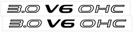 1991-93 Dodge Daytona IROC R/T - 3.0 V6 OHC Hood Designation Decal Kit