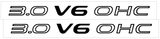 1991-93 Dodge Daytona IROC R/T - 3.0 V6 OHC Hood Designation Decal Kit