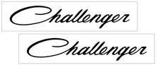 Load image into Gallery viewer, Challenger Script Name Decal Set - Small - 1.9" x 10"