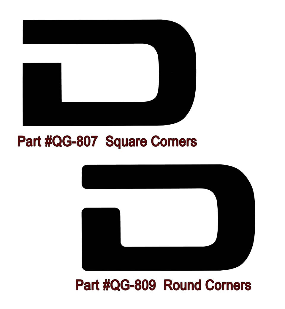 1994-02 Dodge Ram Truck - Dodge - Tailgate Decal - Round Corners