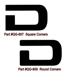 1994-02 Dodge Ram Truck - Dodge - Tailgate Decal - Round Corners