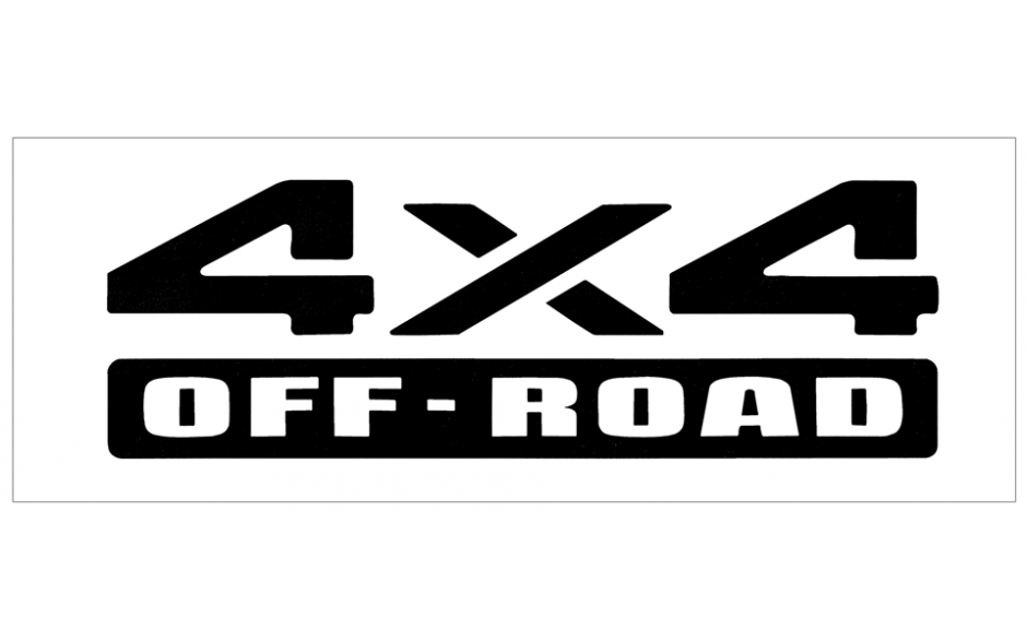 2001 Dodge 1500 2500 3500 Truck - Tailgate Decal - 4X4 OFF - ROAD - One Color Decal
