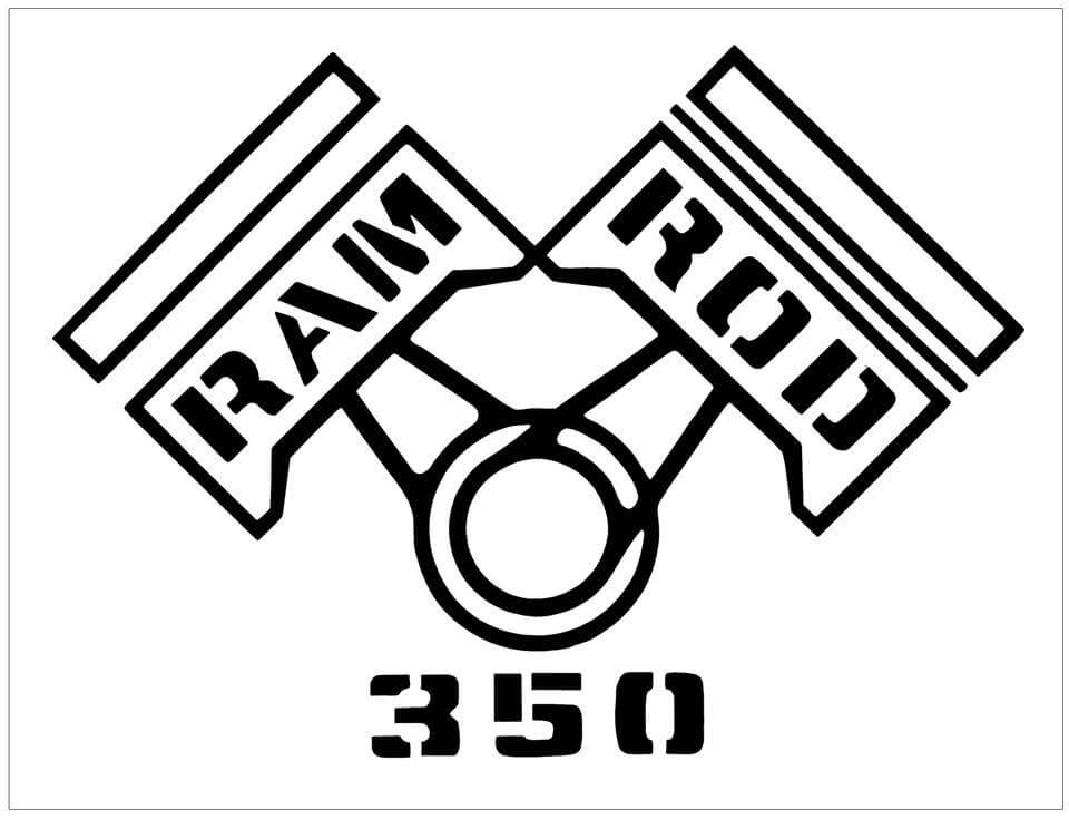 1968 Oldsmobile Cutlass Ram Rod 350 Fender Decal Set