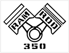 1968 Oldsmobile Cutlass Ram Rod 350 Fender Decal Set