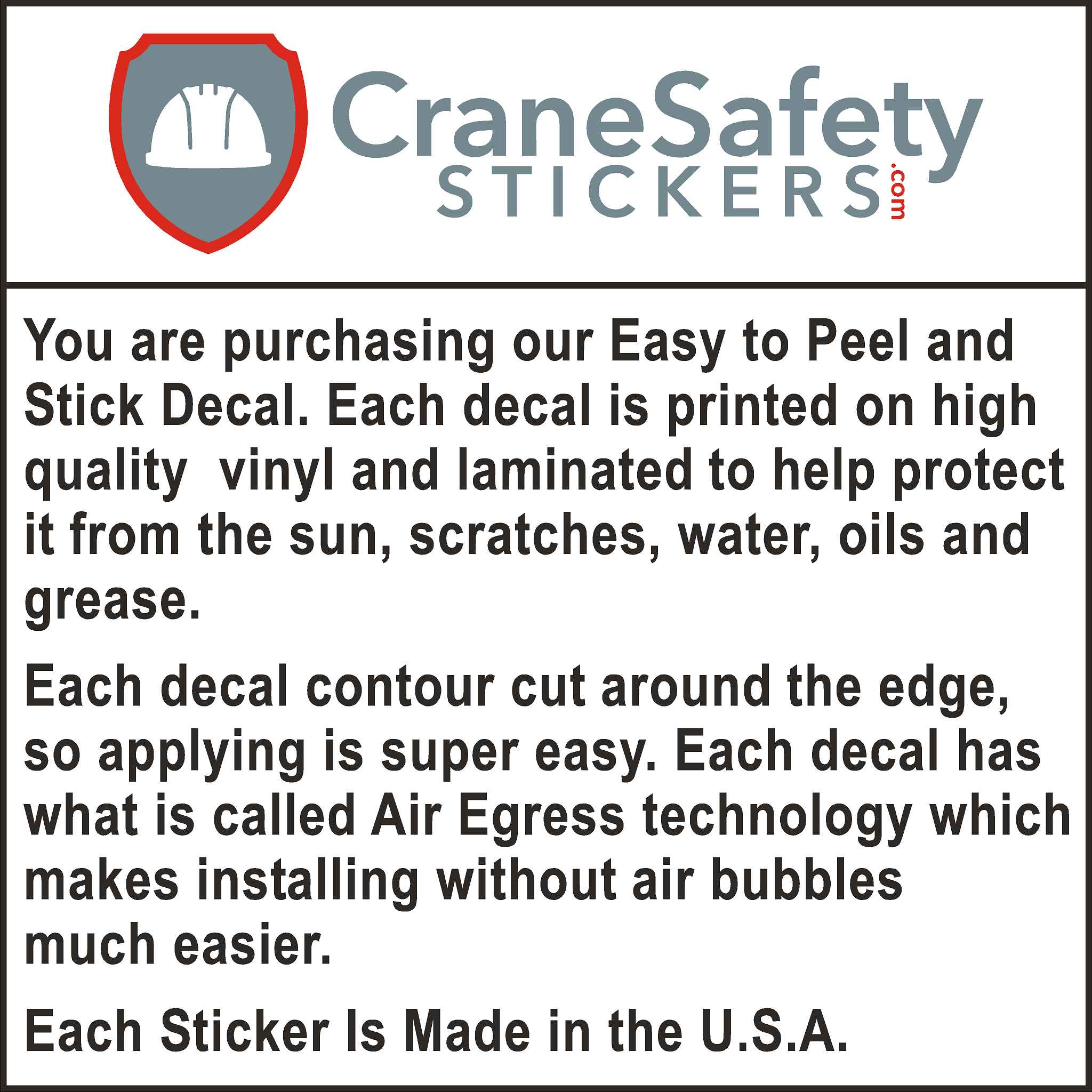 Buy Your Work Safely Hard Hat Sticker HERE