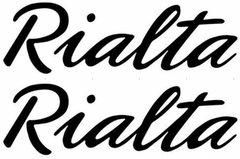 RV WINNEBAGO RIALTA RV TRAILER CAMPER DECALS GRAPHICS - SET OF 2