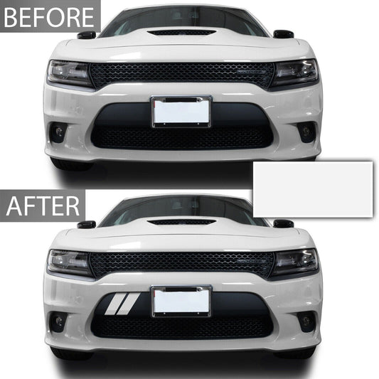 Front Bumper Hash Marks Stripes Vinyl Decal Fits Dodge Charger 2015-2022