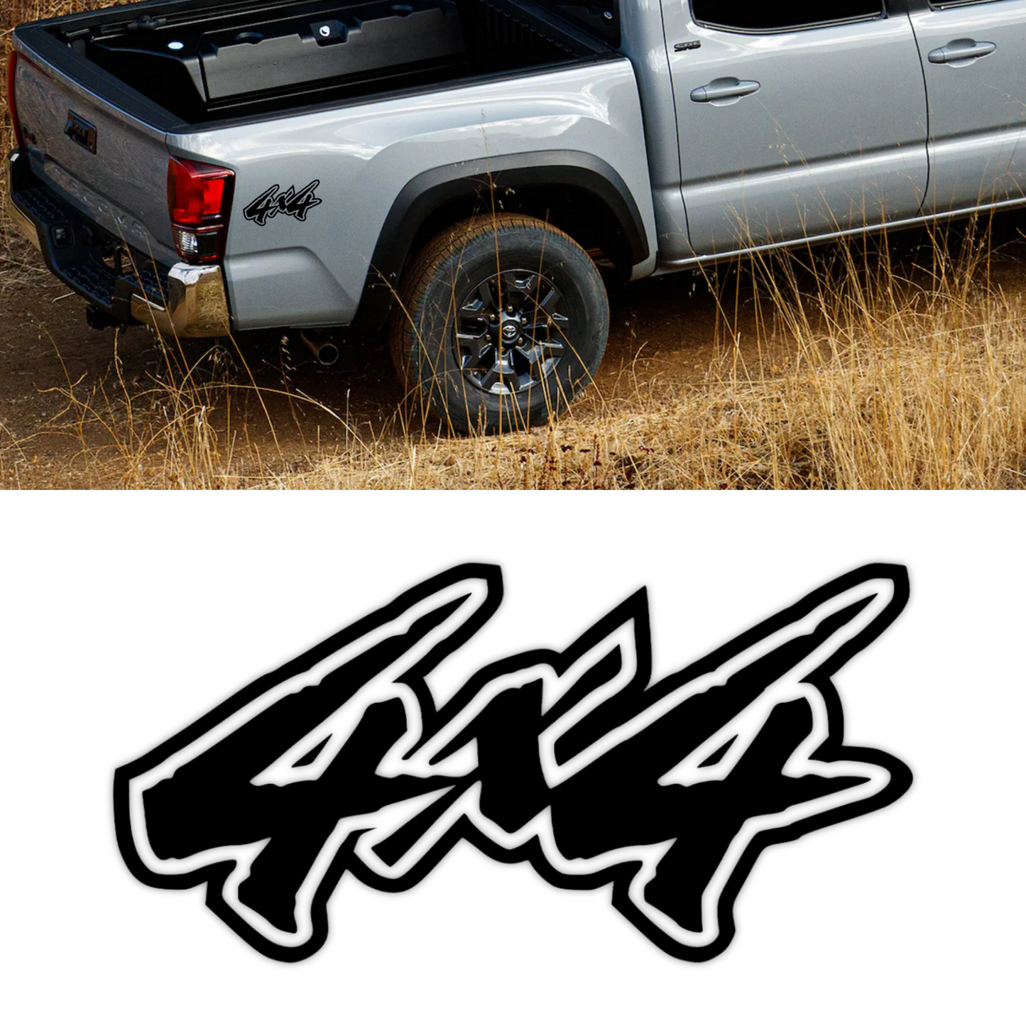 4x4 Mountains Off Road Hood Stickers Waterproof Vinyl Hood Decals Car