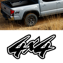 Pegatinas de vinilo impermeables para capó de coche todoterreno con diseño de montañas 4x4