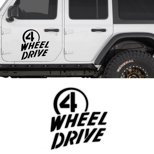 4 Wheel Drive Mountains Off Road Hood Stickers Waterproof Vinyl Hood Decals Car