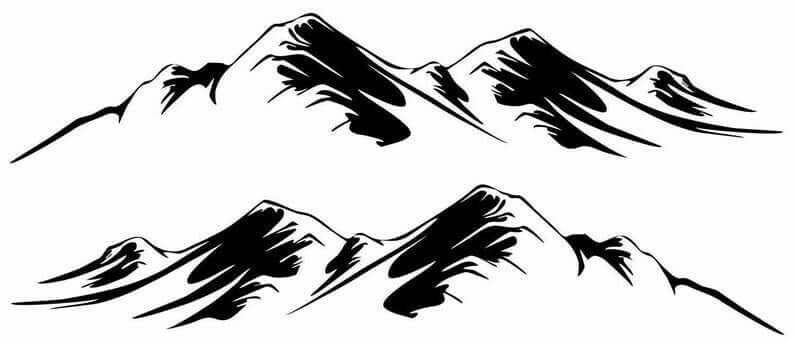 Montana Mountain RV Decals (1 Set Of 2) – OEM New Oracle