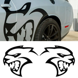 KIT DE CALCOMANÍAS DE VINILO HELLCAT PARA CHARGER/CHALLENGER DE GRAN TAMAÑO - Juego de 2