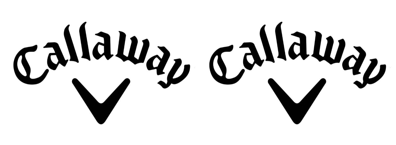 Callaway Golf Sticker Callaway Decal for Car, Window, Golf Cart - Set Of 2