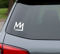 Mammoth Mountain Crown Vinyl Decal 4" x 3.5" Car Windows, Mugs, Laptops, Oracal