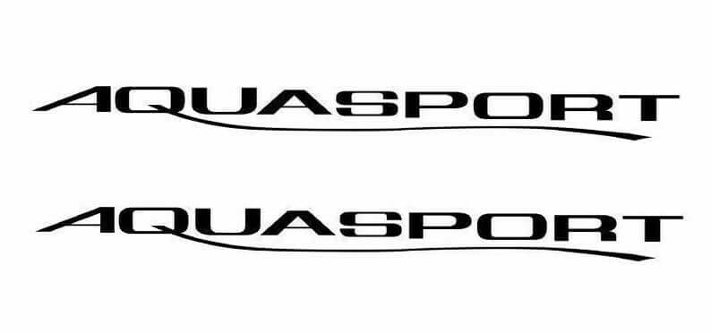 AquaSport Boat Marine Yacht Decals (Set Of 2) – OEM New Oracle