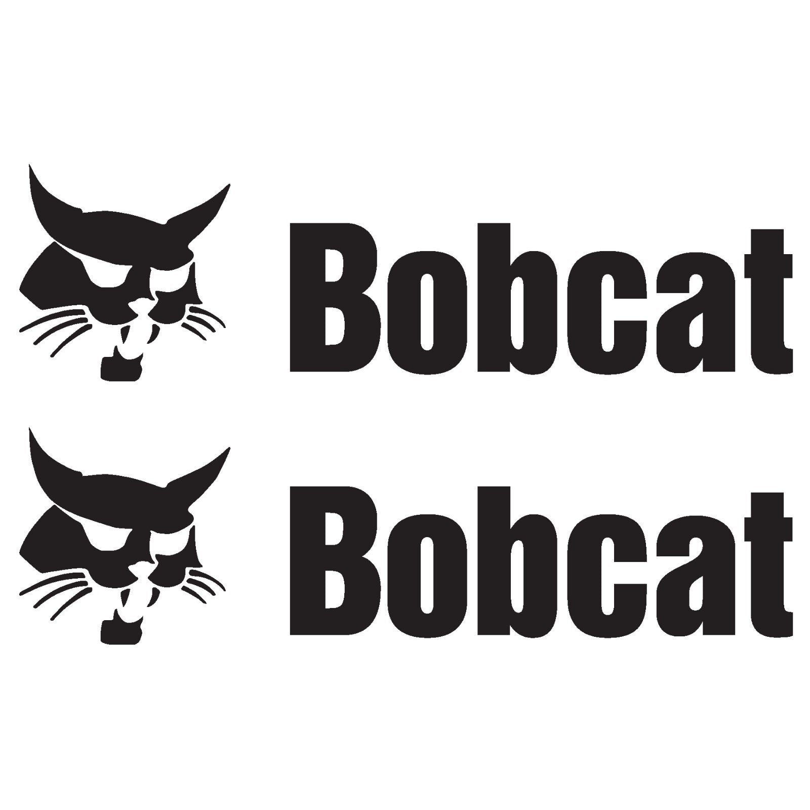 Bobcat Skid Steer Decal Sticker Vinyl (set Of 2)
