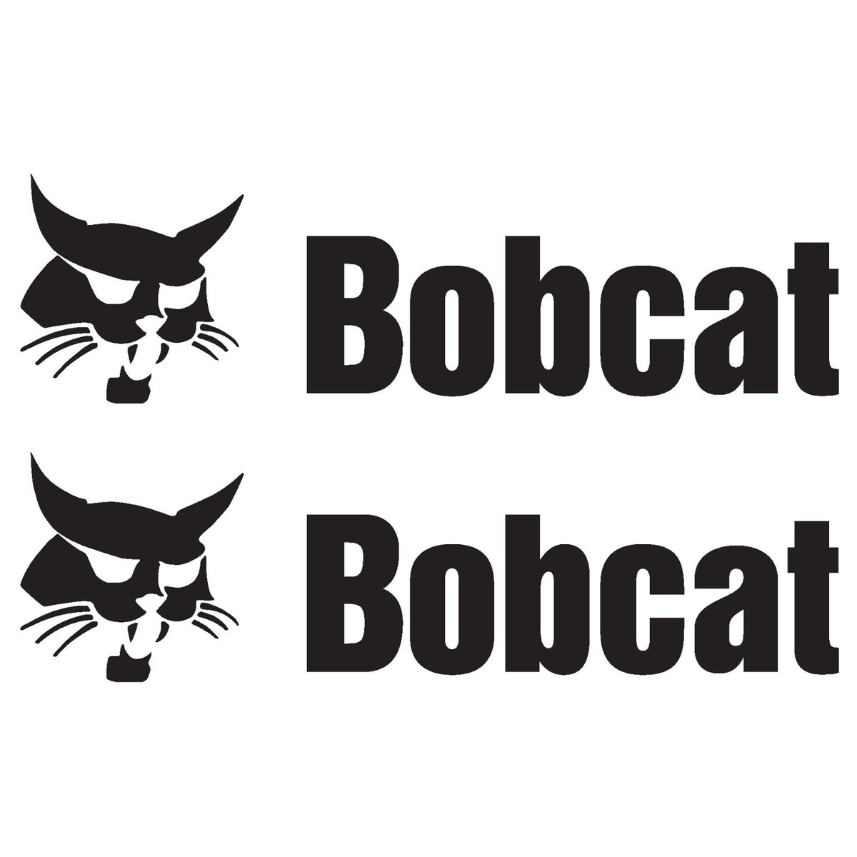 Bobcat Skid Steer Decal Sticker Vinyl (set Of 2)