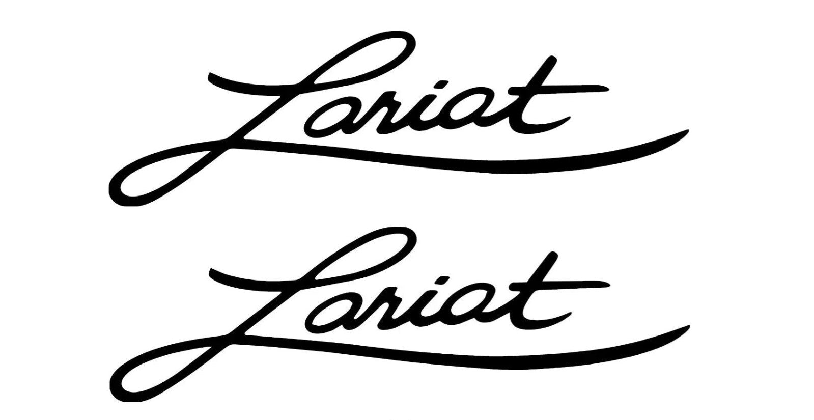 Ford F150 LARIAT Logo decal graphic Die Cut Sticker - Set of 2