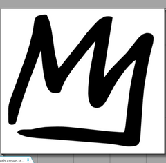 Mammoth Mountain Crown Vinyl Decal 4" x 3.5" Car Windows, Mugs, Laptops, Oracal