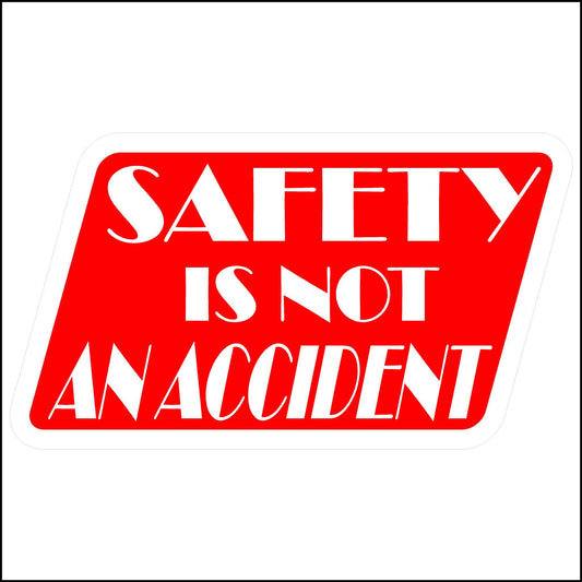 Hard Hat Safety 3" Sticker Safety is Not an Accident