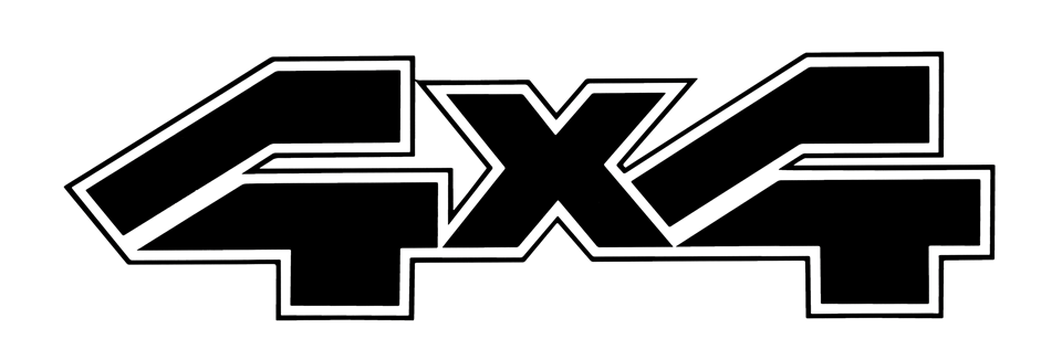 1987-93 Ford Ranger F150 - F350 - 4x4 Decal - 4.25" x 15"