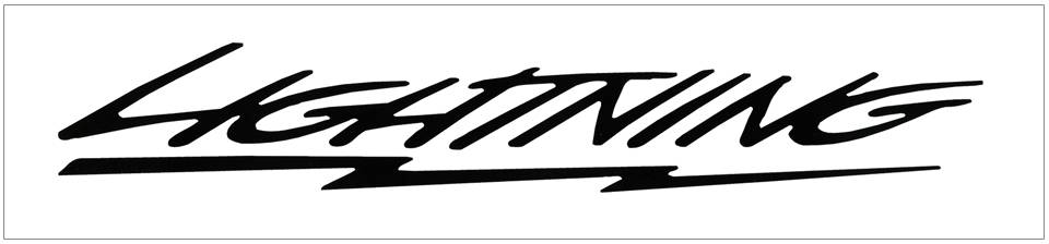 Ford Lightning Windshield Decal - 3.75" x 24"