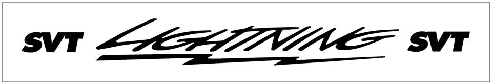 Ford Lightning SVT Windshield Decal - 3.75" x 36"