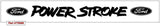 Ford Power Stroke Windshield Decal with Ovals - 3.8
