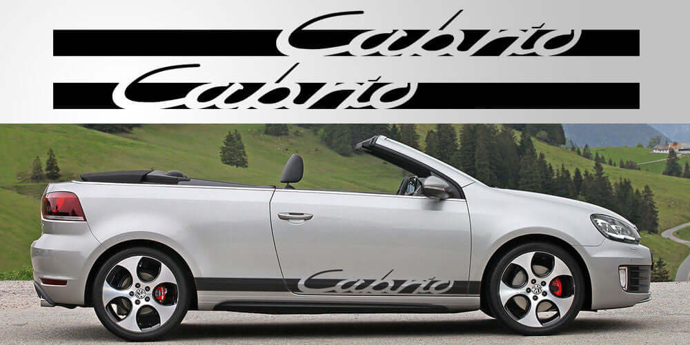 Volkswagen Golf Cabrio Decal Pair