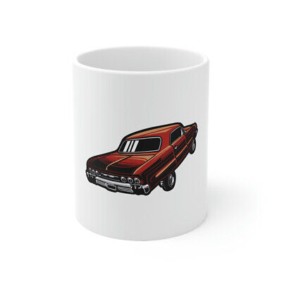 Old-School Classic Muscle Car Graphic Novelty Ceramic Coffee Mug