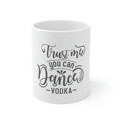 Funny Vodka Drinking Graphic Novelty Ceramic Coffee Mug Gift