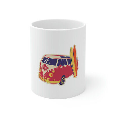 Retro Classic Bus Vintage Graphic Novelty Ceramic Coffee Mug