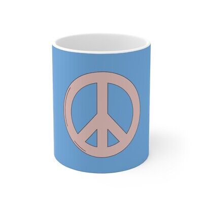 Cute Hippie Peace Sign Ceramic Coffee Mug