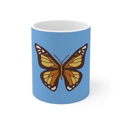 Cute Retro Vintage Boho Butterfly Ceramic Coffee Mug