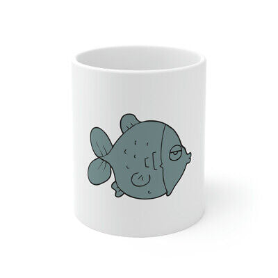 Cute Cartoon Fish Graphic Novelty Ceramic Coffee Mug