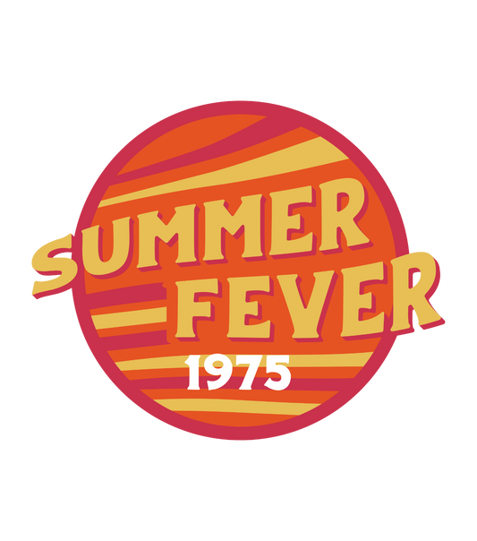 Summer Fever Vintage 1975 Vinyl Decal Sticker - 3 pack