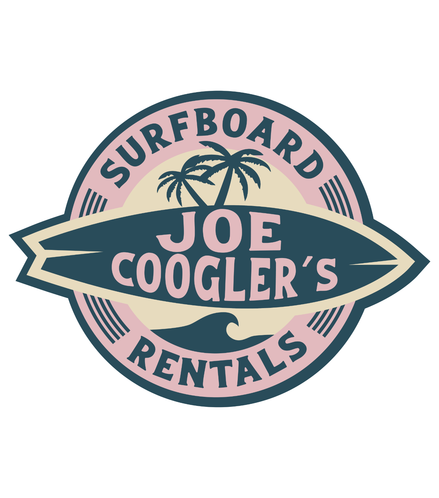 Vintage Surfboard Vinyl Decal Sticker - 3 Pack