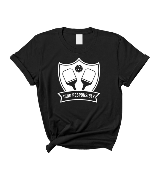 Pickle Ball Sport Women's Black Graphic T-Shirt Top