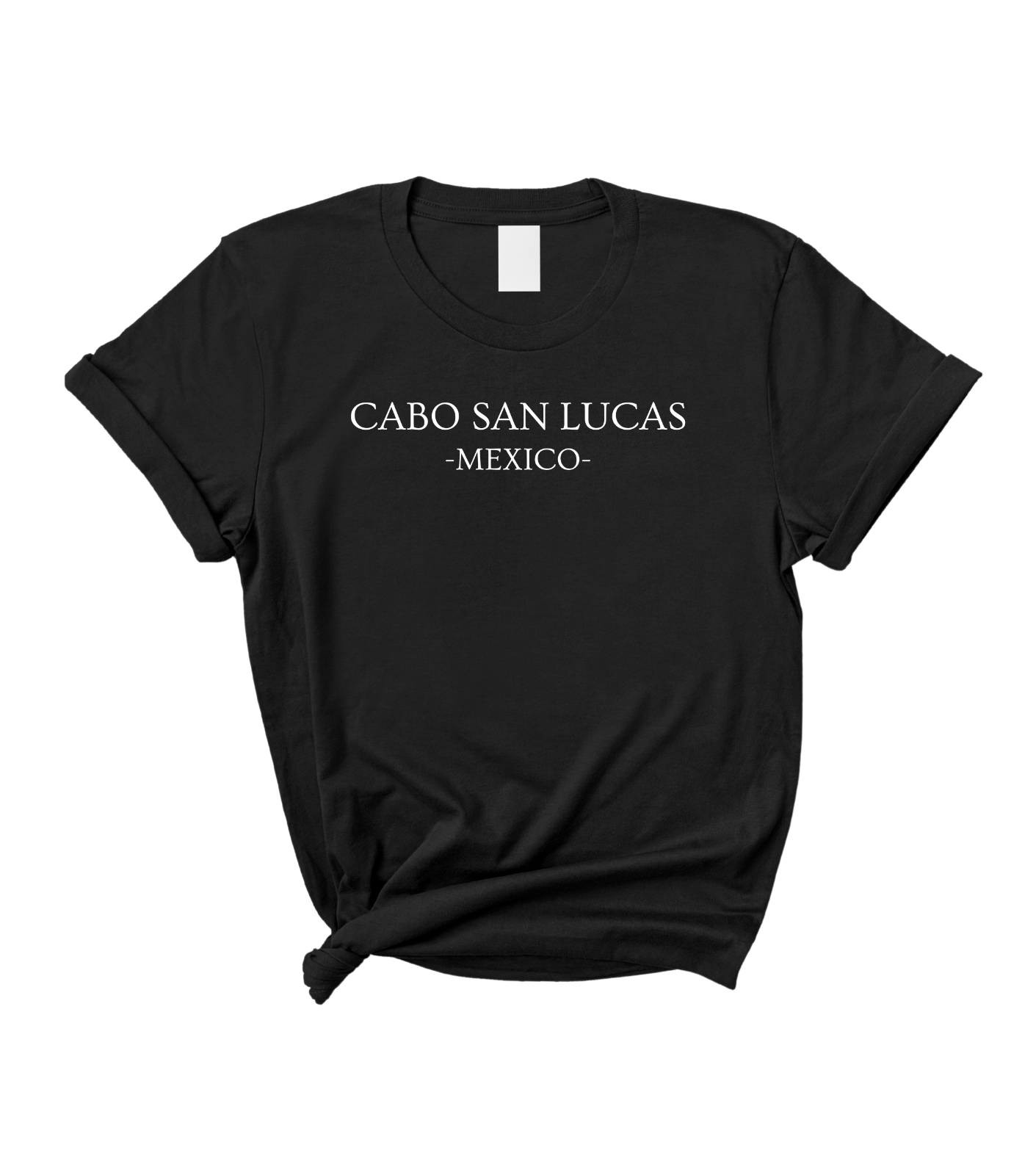 Cabo San Lucas Mexico Women's Black Graphic T-Shirt Top