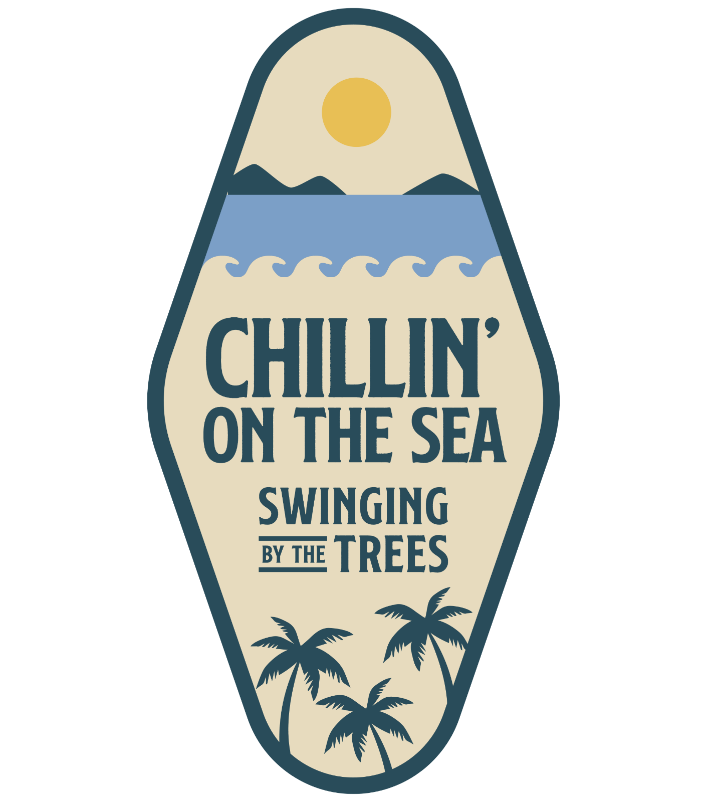 Retro Beach Vintage Vinyl Decal Sticker - 3 Pack